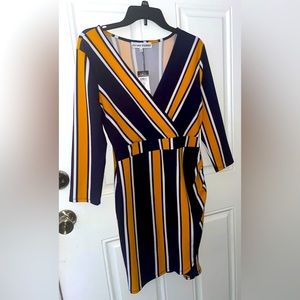 2 striped dresses. NWT